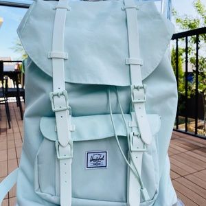 Light blue backpack